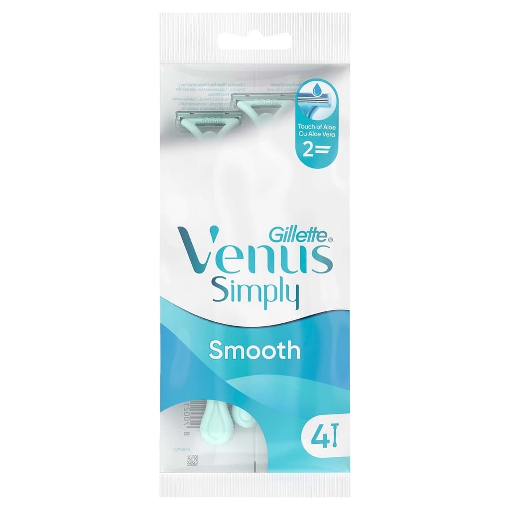 Gillette Simply Venus 2 Kullan At Kadın Tıraş Bıçağı 4'lü Paket
