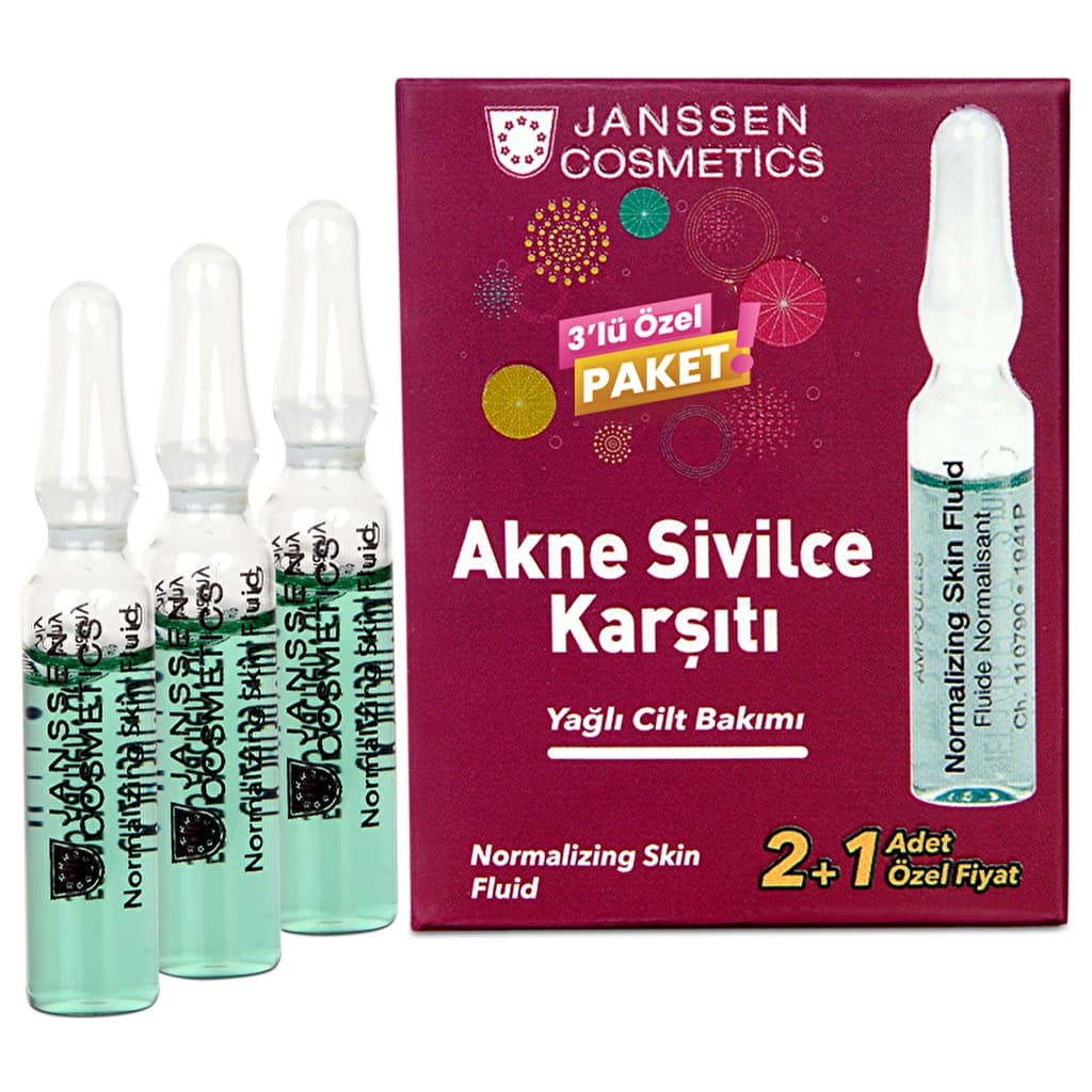 Janssen Cosmetics Akne Karşıtı Yağlı Cilt Ampulü 3'lü
