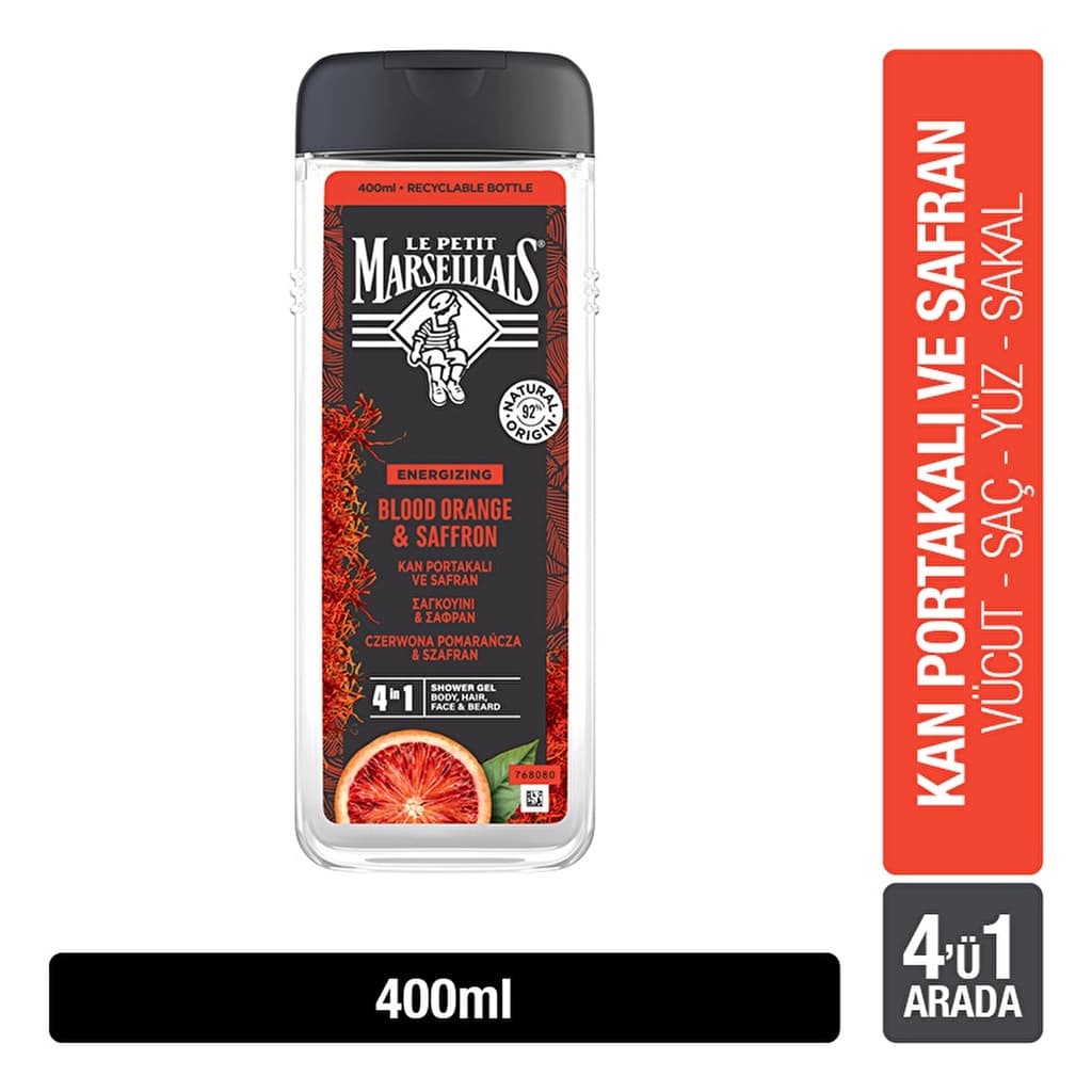 Le Petit Marseillais Le Petit Marseillais Portakal ve Safran Duş Jeli 400 ml