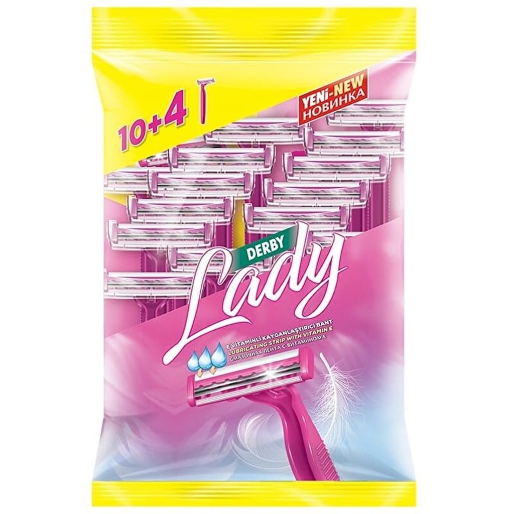 Derby Lady Kadın Tıraş Bıçağı 10+4 Poşetli