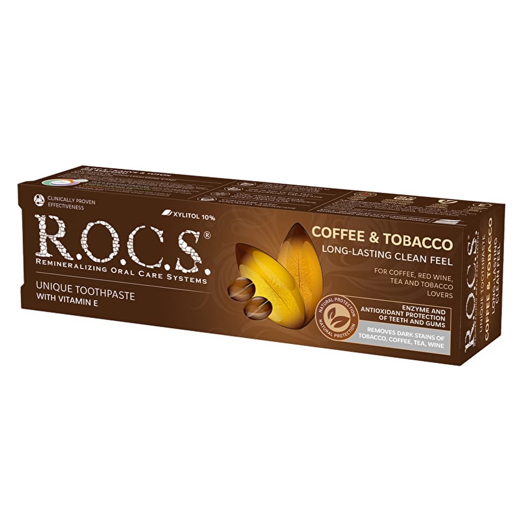 Rocs Coffee & Tobacco Lekelere Karşı Diş Macunu 74 gr