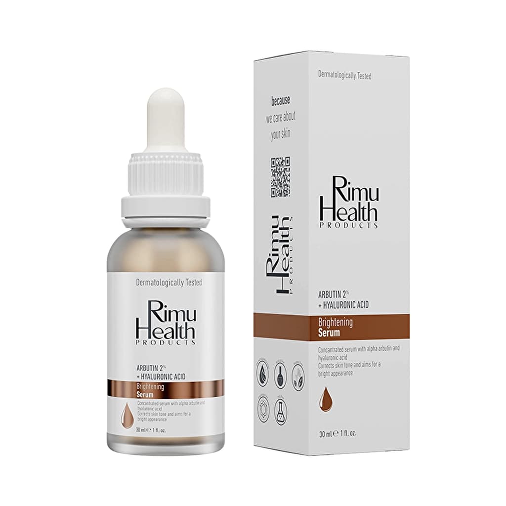Rimu Health Cilt Tonu Eşitleyici ve Lekeli Ciltler İçin Yüz Serumu 30 ml (Arbutin %2 + Hyaluronic Ac