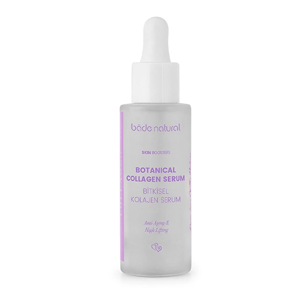 Bade Natural Bitkisel Kolajen Yüz Serumu Yaşlanma ve Kırışıklık Karşıtı 30 ml