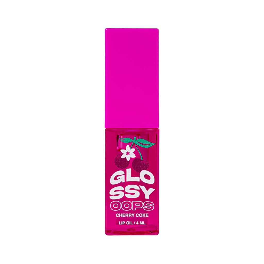 Beauty Bomb Lip Oil Glossy Oops 01 Cherry Coke - Hydrating Lip Oil with Glossy Finish