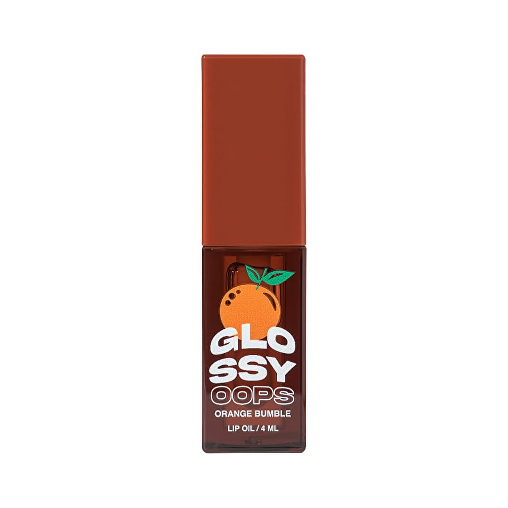 Beauty Bomb Lip Oil Glossy Oops 02 Orange Bumble - Hydrating Lip Oil with Glossy Finish