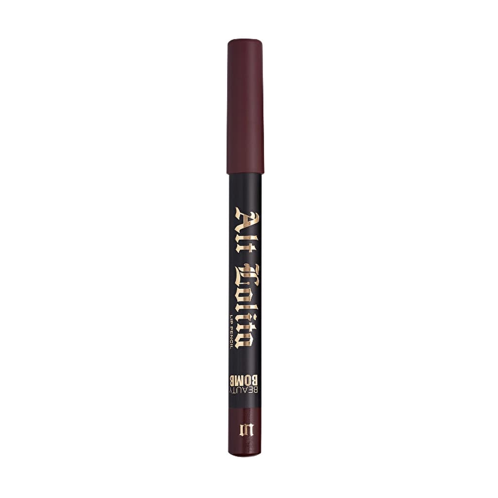 Beauty Bomb Lip Pencil Alt Lolita 10 Dark Academia - Long-Lasting Matte Lip Liner for Precise Definition