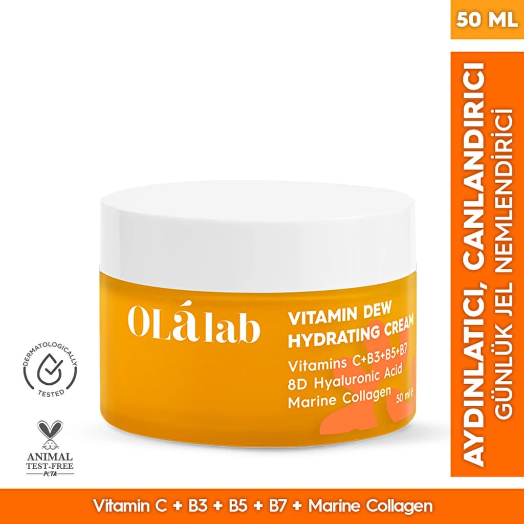 Olalab C Vitaminli Aydınlatıcı Leke Karşıtı Günlük Su Bazlı Nemlendirici Krem 50 ml