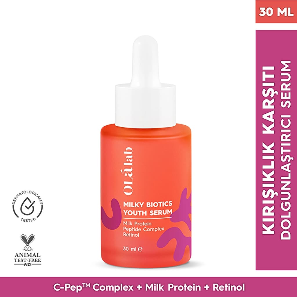 Olalab Yaşlanma Karşıtı Onarıcı Cilt Yenileyici Retinol Peptit Cilt Serumu 30 ml