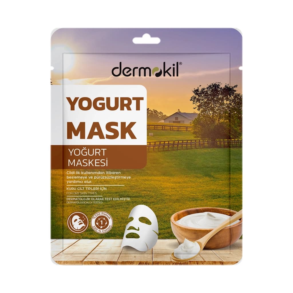 Dermokil Kuru Ciltler İçin Yoğurt Kağıt Maske 20 gr