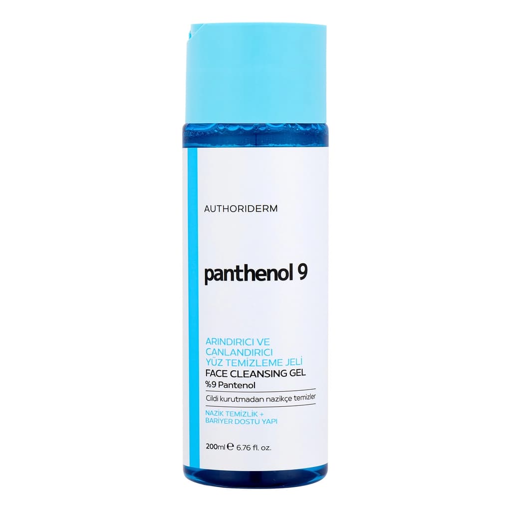 Authoriderm Pantenol %9 Arındırıcı ve Canlandırıcı Yüz Temizleme Jeli 200 ml