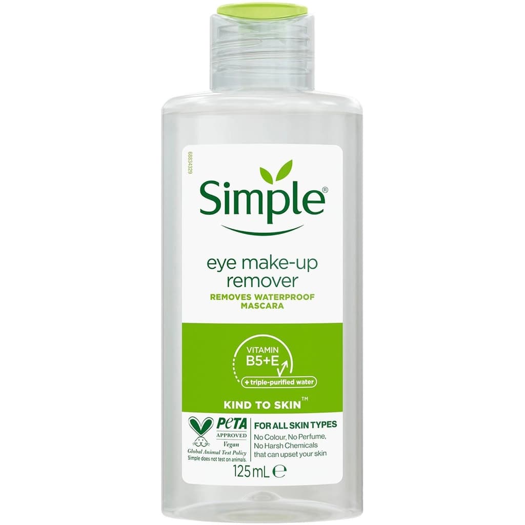 Simple Kind To Skin Hasas Göz Makyaj Temizleyici 125 ml
