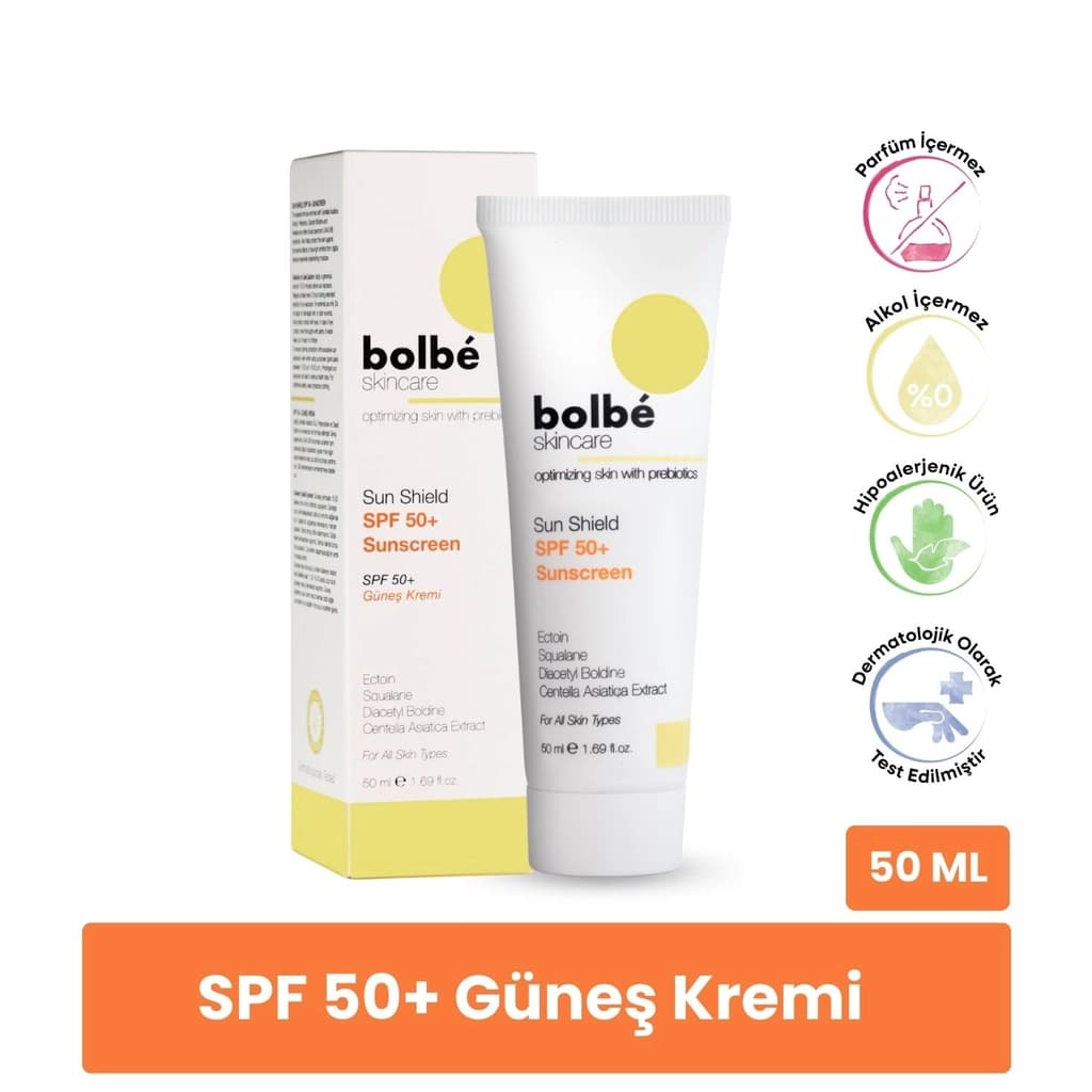 Bolbe SPF+50 Yüksek Korumalı Leke Karşıtı Günlük Güneş Kremi 50 ml