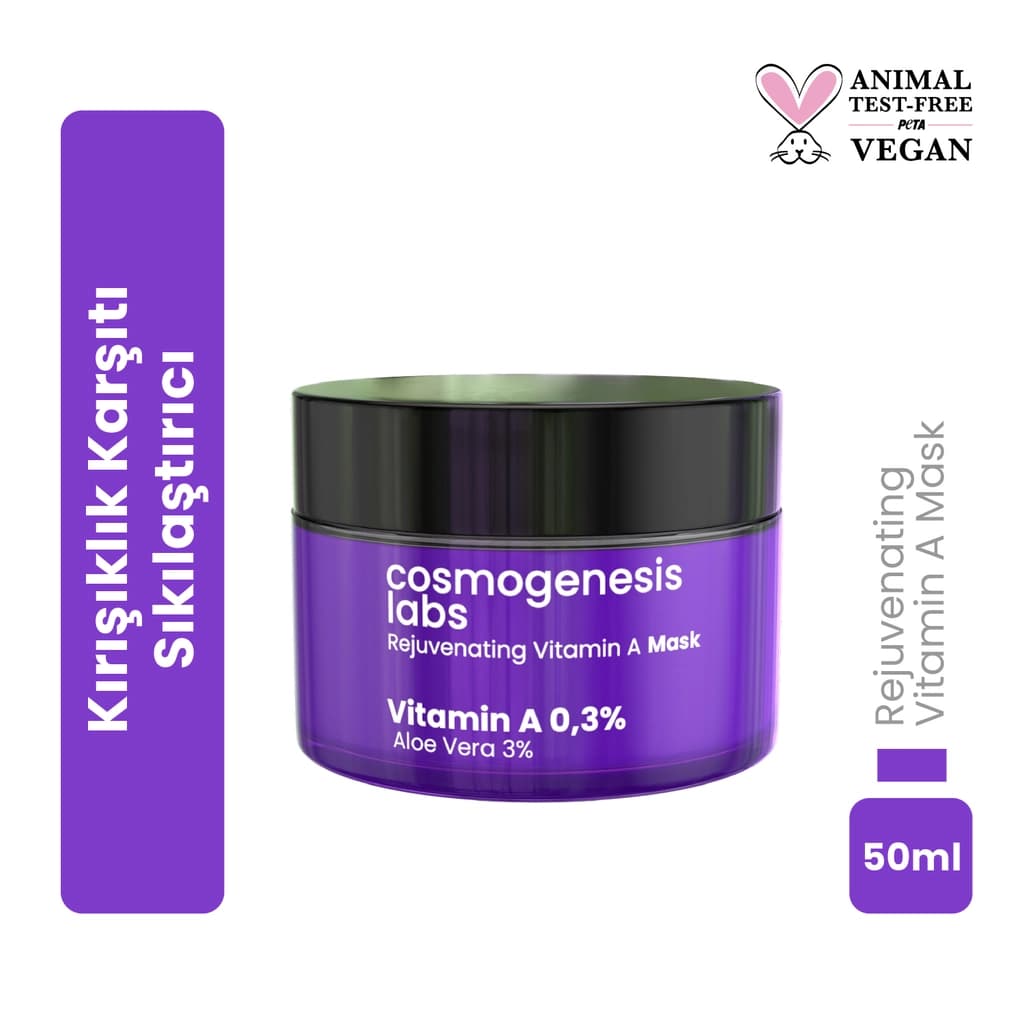 Cosmogenesis Labs Kırışıklık Karşıtı Vitamin A Krem Yüz Maskesi 50 ml