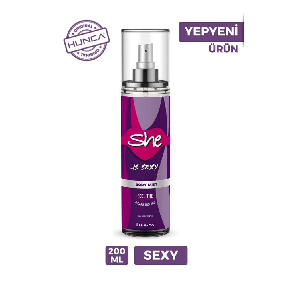 She Sexy Kadın Vücut Spreyi 200 ml