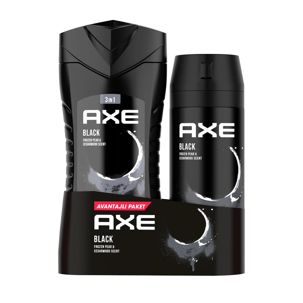 Axe Black Sprey Deodorant 150 ml + Duş Jeli 250 ml