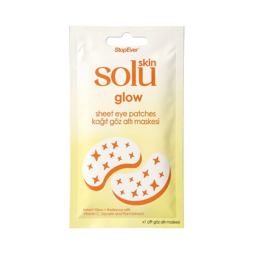 StopEver Skin Solu Glow Kağıt C Vitaminli Göz Altı Maskesi