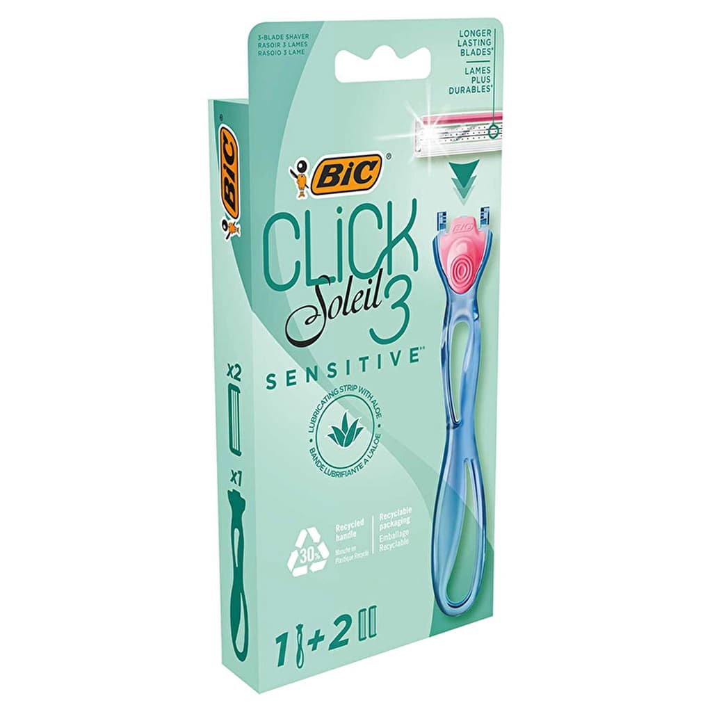 Bic Soleil Click 3 Sistem Kadın Tıraş Bıçağı 1+2 Kartuş