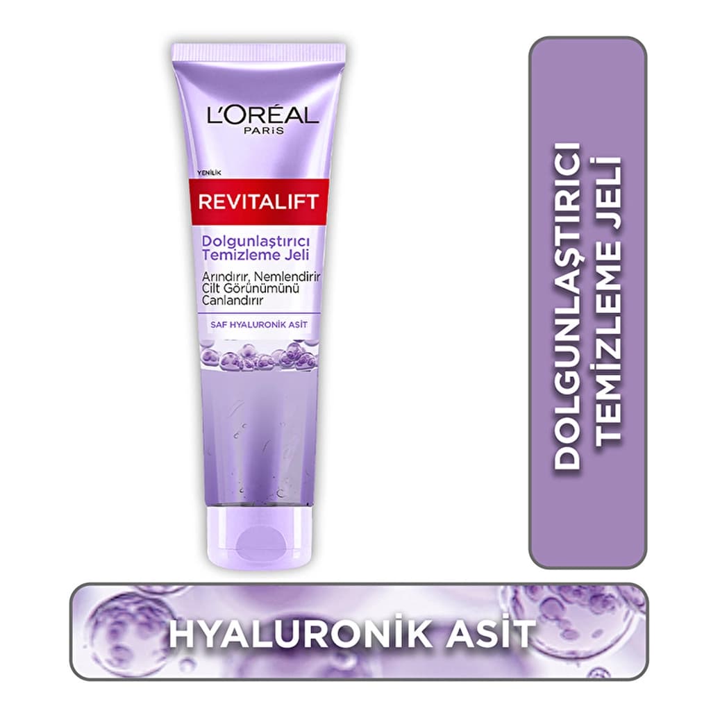 Loreal Paris Revitalift Dolgunlaştırıcı Temizleme Jeli 150 ml (Hyaluronik Asit)