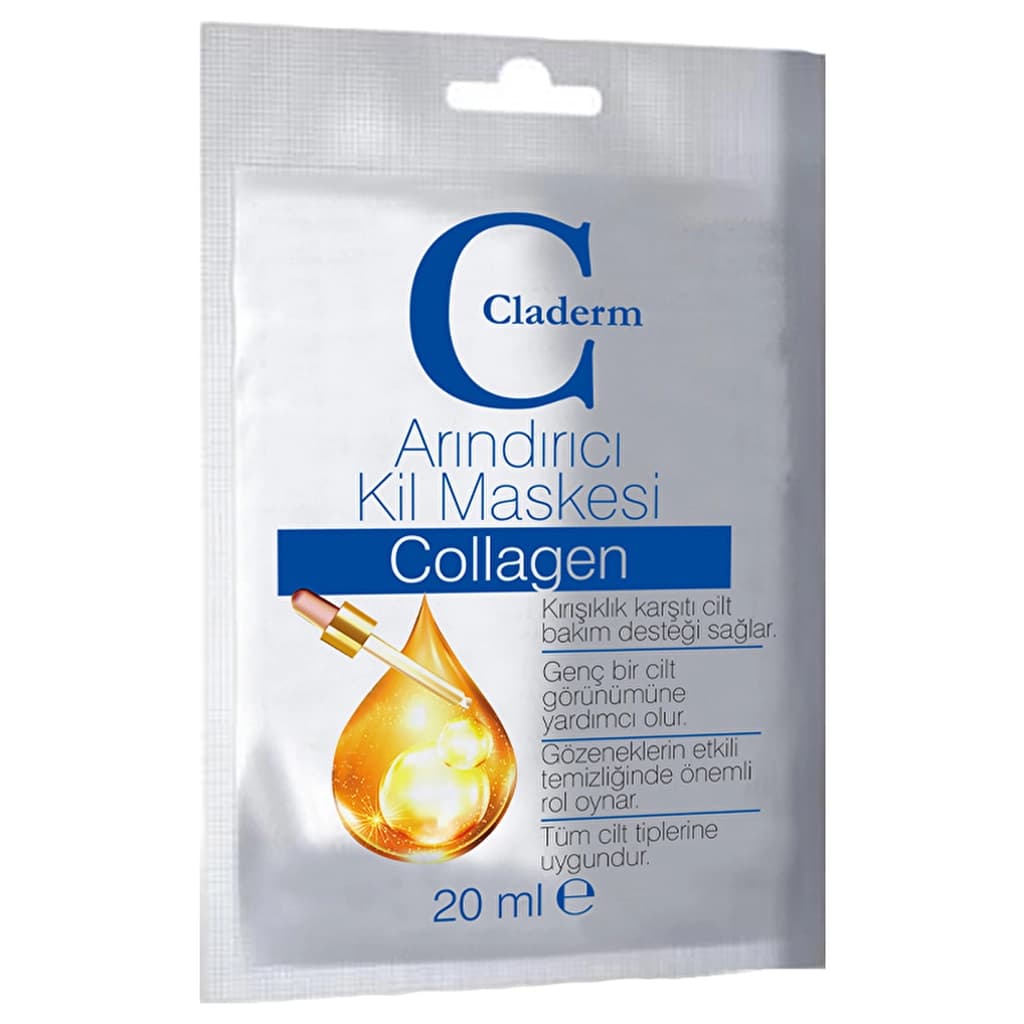 Claderm Arındırıcı Kil Maskesi Collagen 20 ml