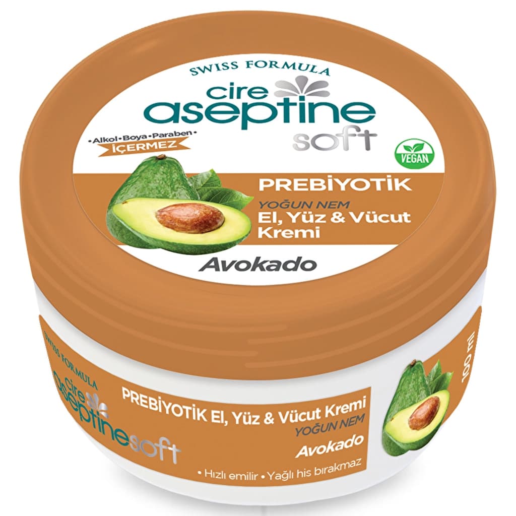 Cire Aseptine Soft Avokado Özlü Yoğun Nemlendirici Prebiyotikli Krem 100 ml