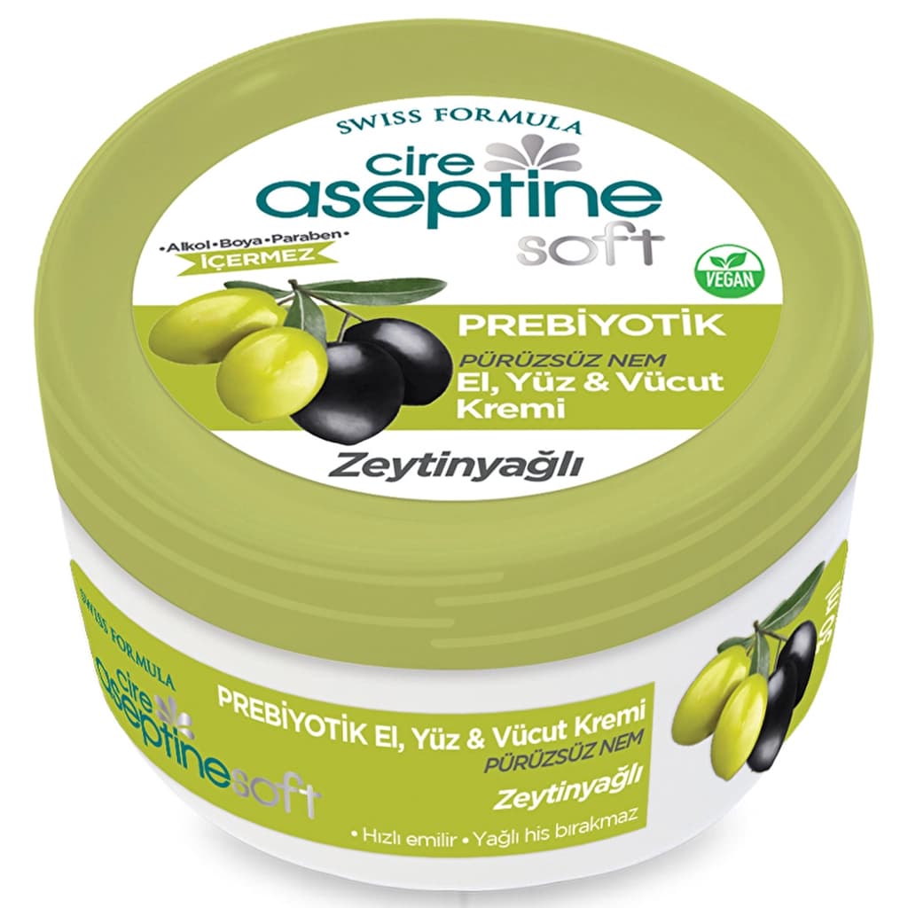 Cire Aseptine Soft Zeytinyağlı Nemlendirici Pürüzsüzleştirici Prebiyotikli Krem 30 ml