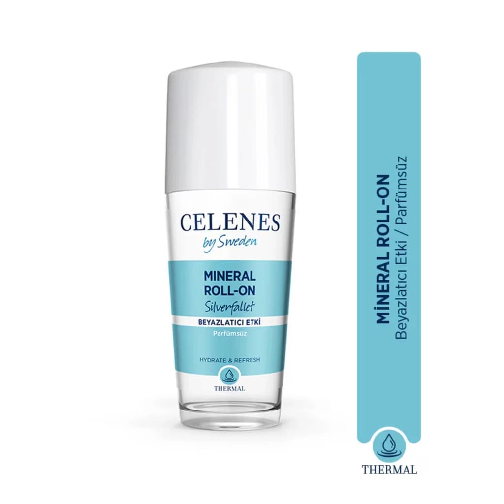 Celenes Thermal Mineral Beyazlatıcı Unisex Deodorant Roll-On Silverfallet 75 ml