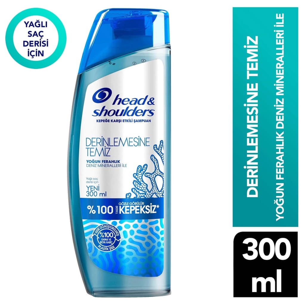 Head & Shoulders Derinlemesine Temiz Saç Derisi Detoksu Kepeğe Karşı Etkili Şampuan 300 ml
