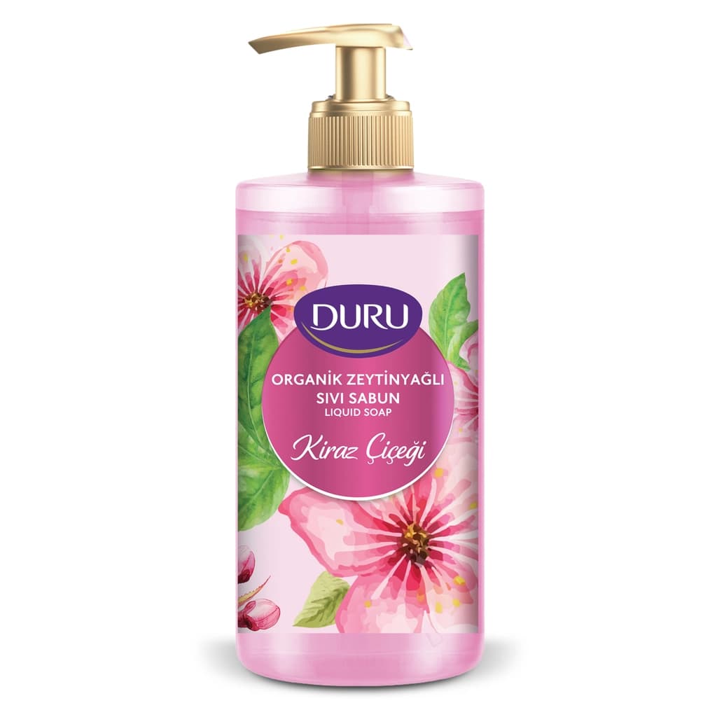Duru Kiraz Çiçeği Organik Zeytinyağlı Sıvı Sabun 500 ml
