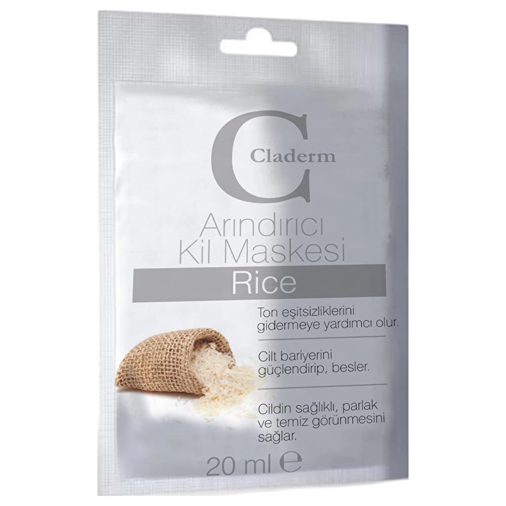 Claderm Rice Arındırıcı Kil Maskesi 20 ml