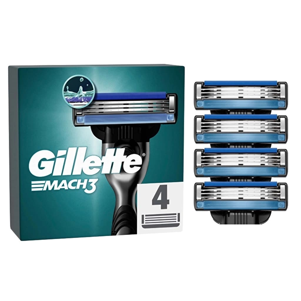 Gillette Mach3 Yedek Tıraş Bıçağı 4 Adet