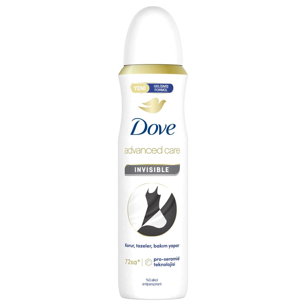 Dove Kadın Sprey Deodorant 1/4 Nemlendirici Krem Invisible Dry 150 ml