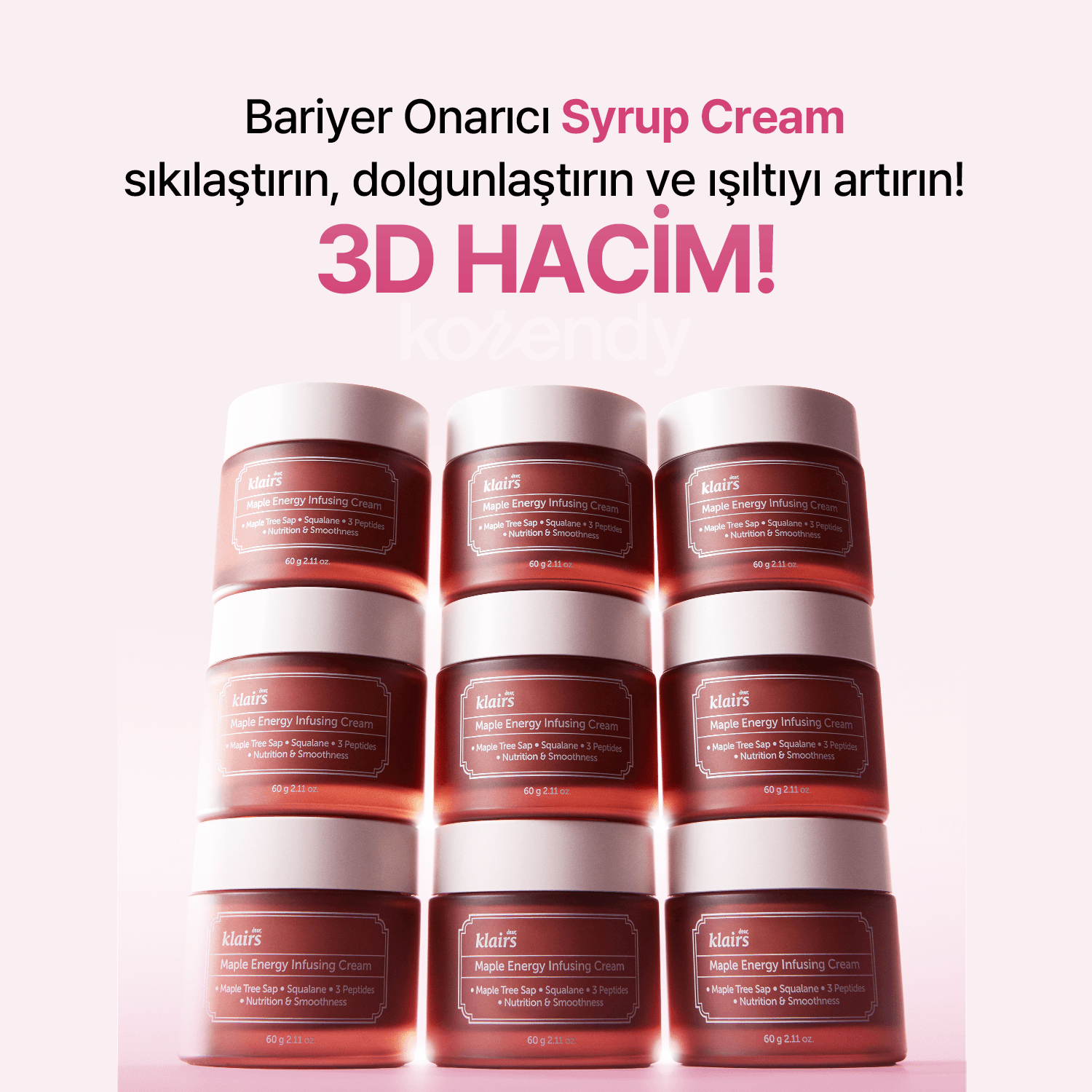 Maple Energy Infusing Cream (Kırışıklık Sarkma Karşıtı 3 Çeşit Peptitli Lifting Krem) (%30 İndirimli)