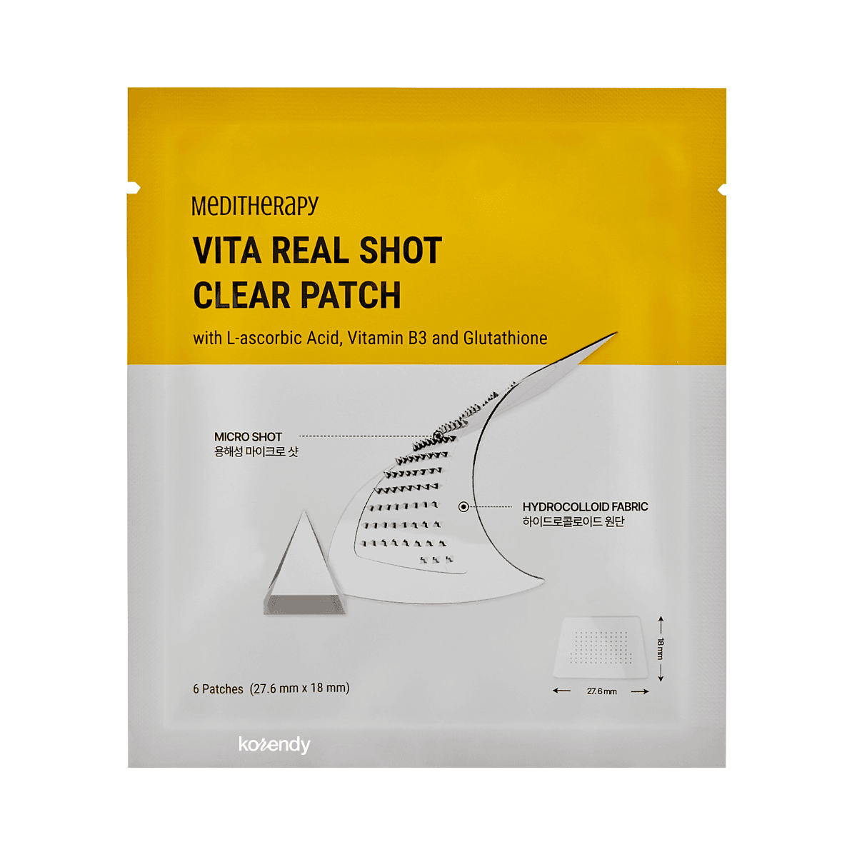 Vita Real Shot Clear Patch (6 Parça) (Koyu Leke Önleyici Parlatıcı Mikro Spiküllü Saf C Vitamini Bantı)