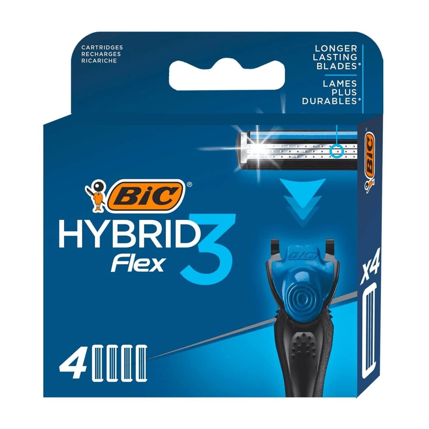 Bic BIC Flex3 Traş Bıçağı Hybrid 3 Bıçaklı 4 Yedek Kartuş 1 adet