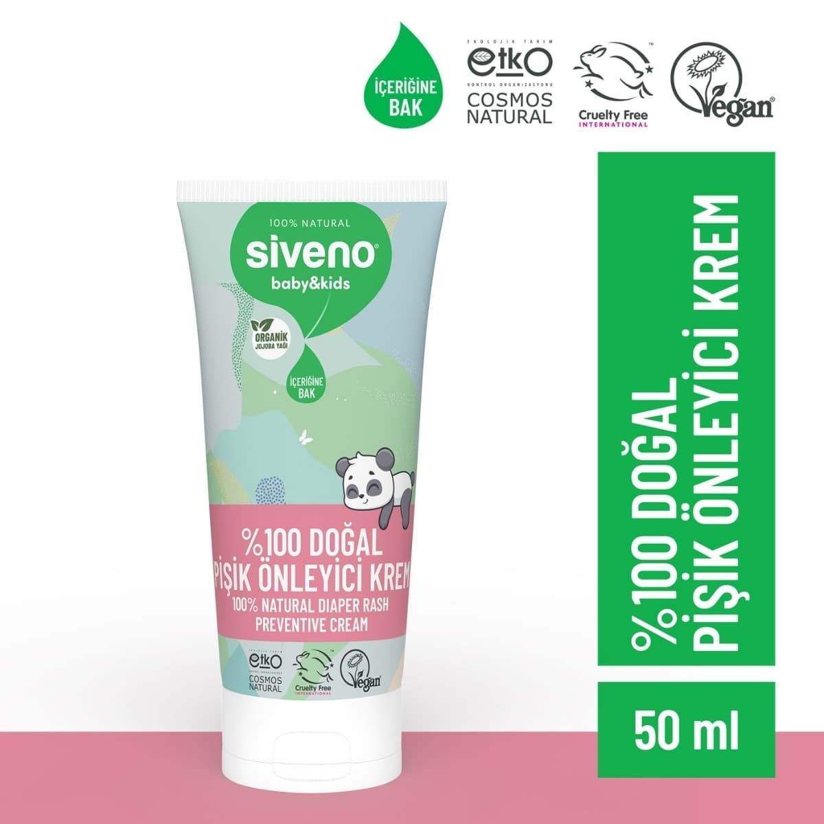 Siveno Siveno %100 Doğal Bebek Pişik Önleyici Jel Krem 50 ml